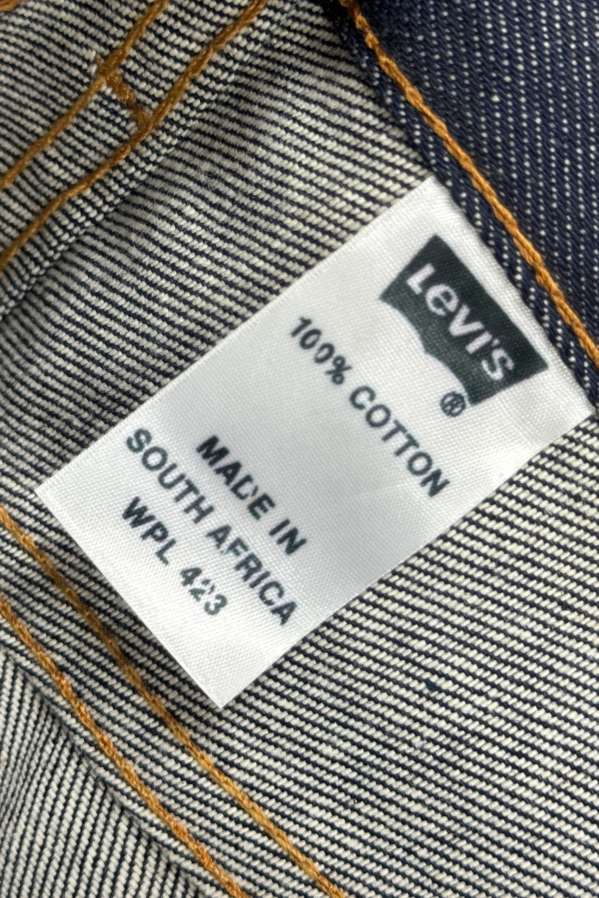 1990'S DEADSTOCK LEVI’S 501XX RAW DENIM JEANS 40 X 34