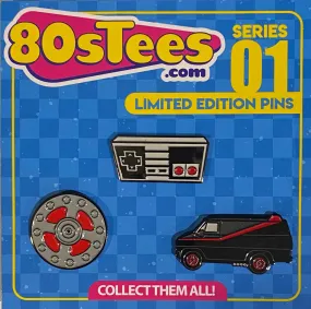 80sTees.com 20th Anniversary Enamel Pin Set - Series 1