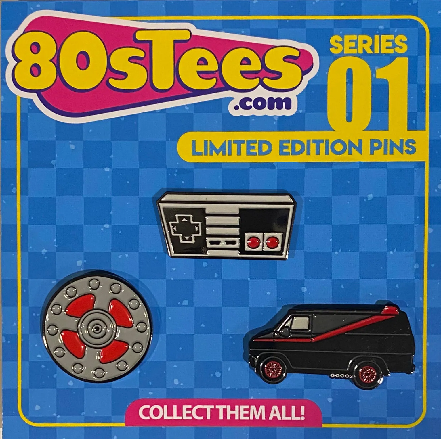 80sTees.com 20th Anniversary Enamel Pin Set - Series 1