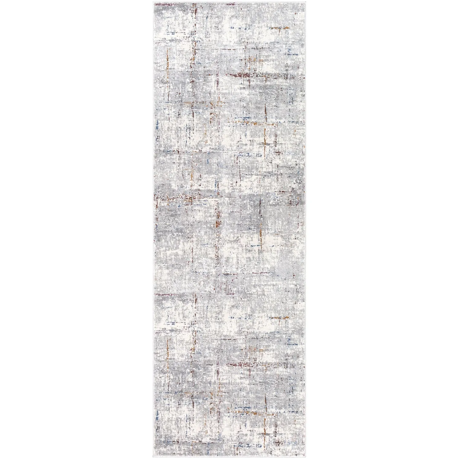 Aisha Rug in Medium Gray, Taupe, Charcoal, Dark Blue, Ivory, Burgundy, Burnt Orange