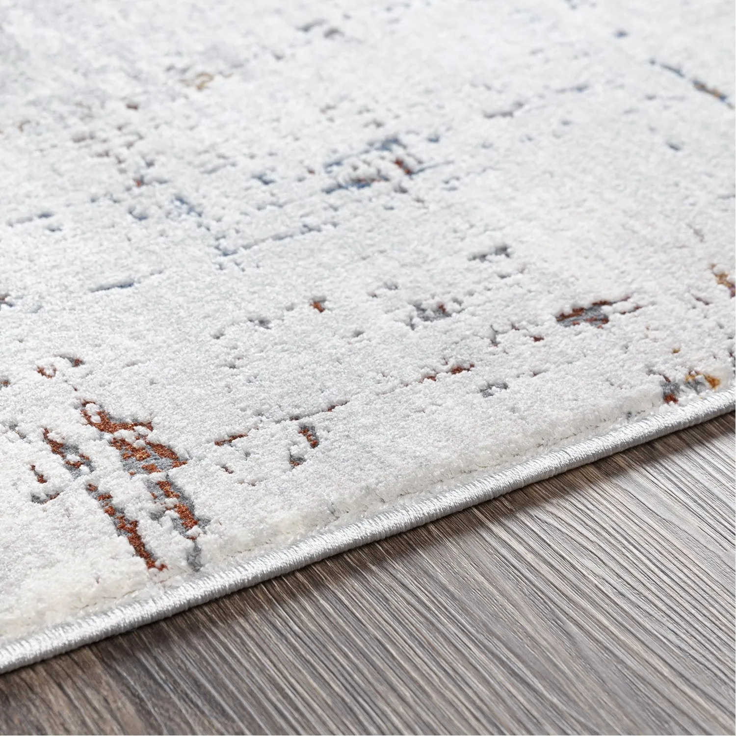 Aisha Rug in Medium Gray, Taupe, Charcoal, Dark Blue, Ivory, Burgundy, Burnt Orange