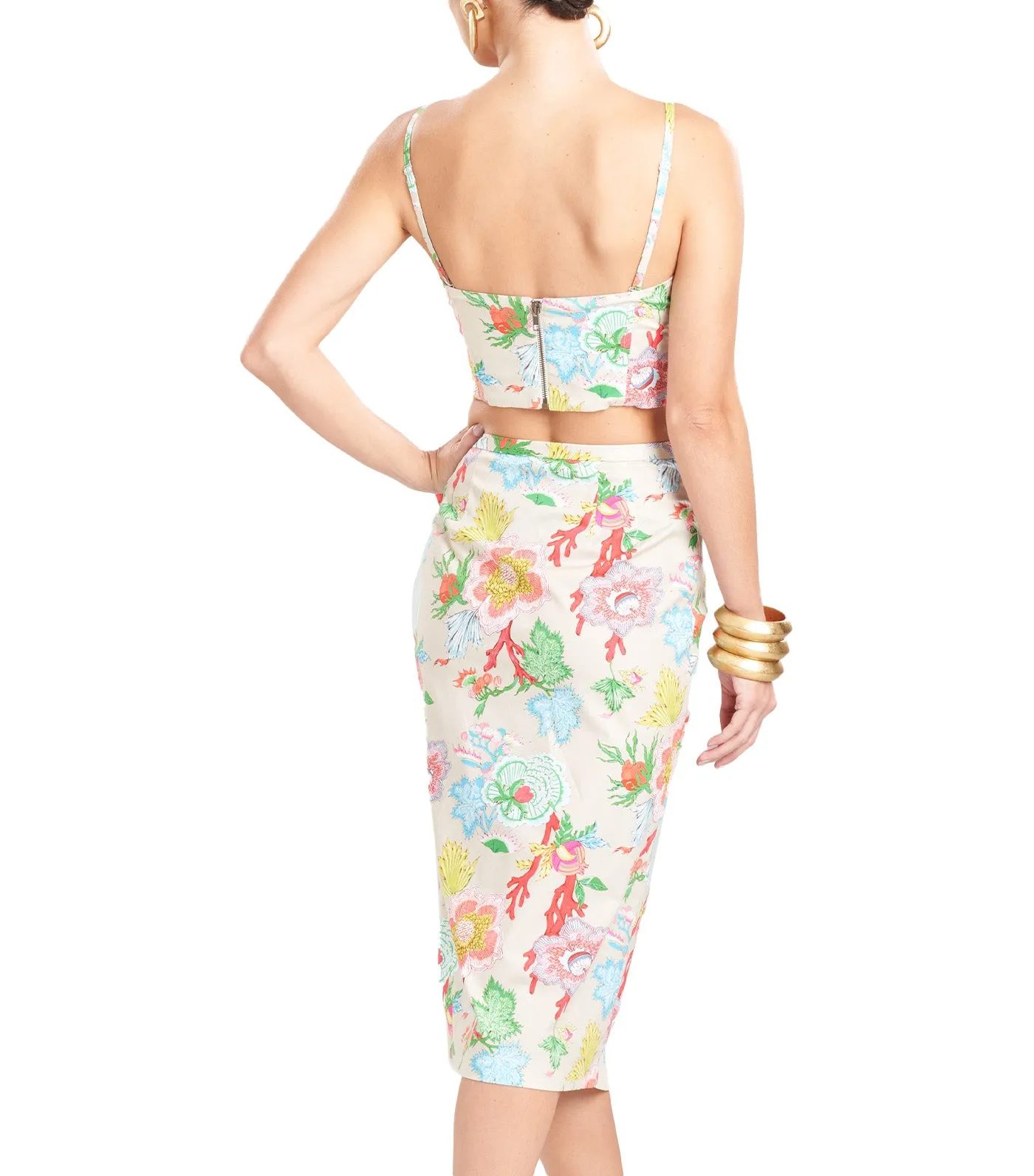 Amanpulo Cotton Poplin Wrap Skirt White Sand
