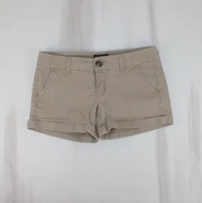 AMERICAN EAGLE TAN SHORTS LADIES SIZE 2 PRE-LOVED