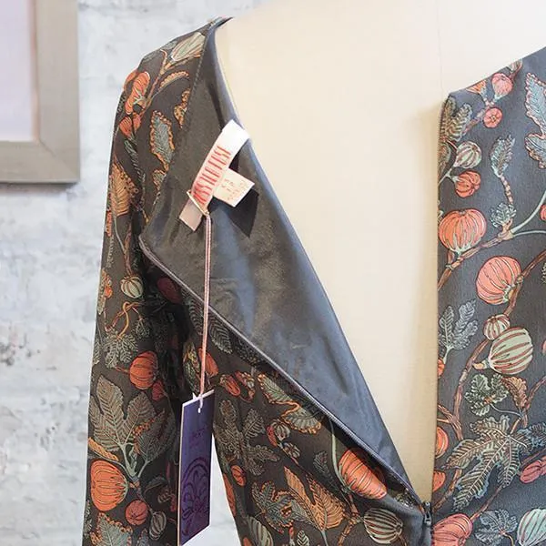Amélie - silk botanical liberty print dress