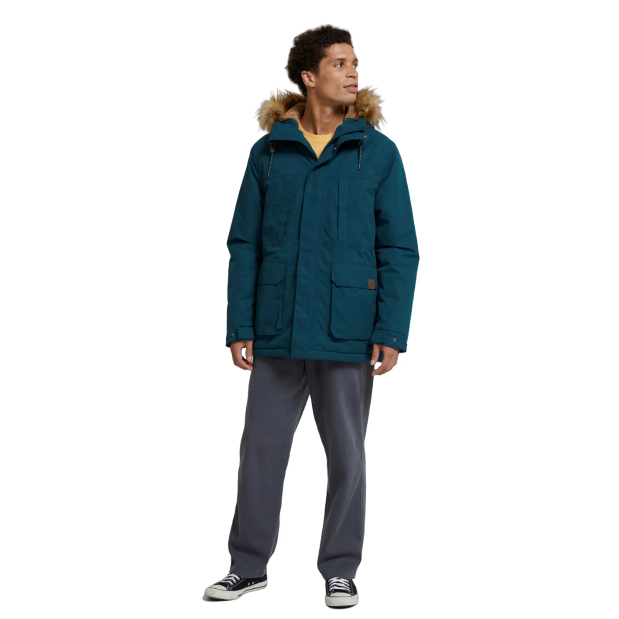 Animal Mens Whitsand Sherpa Full Zip Jacket