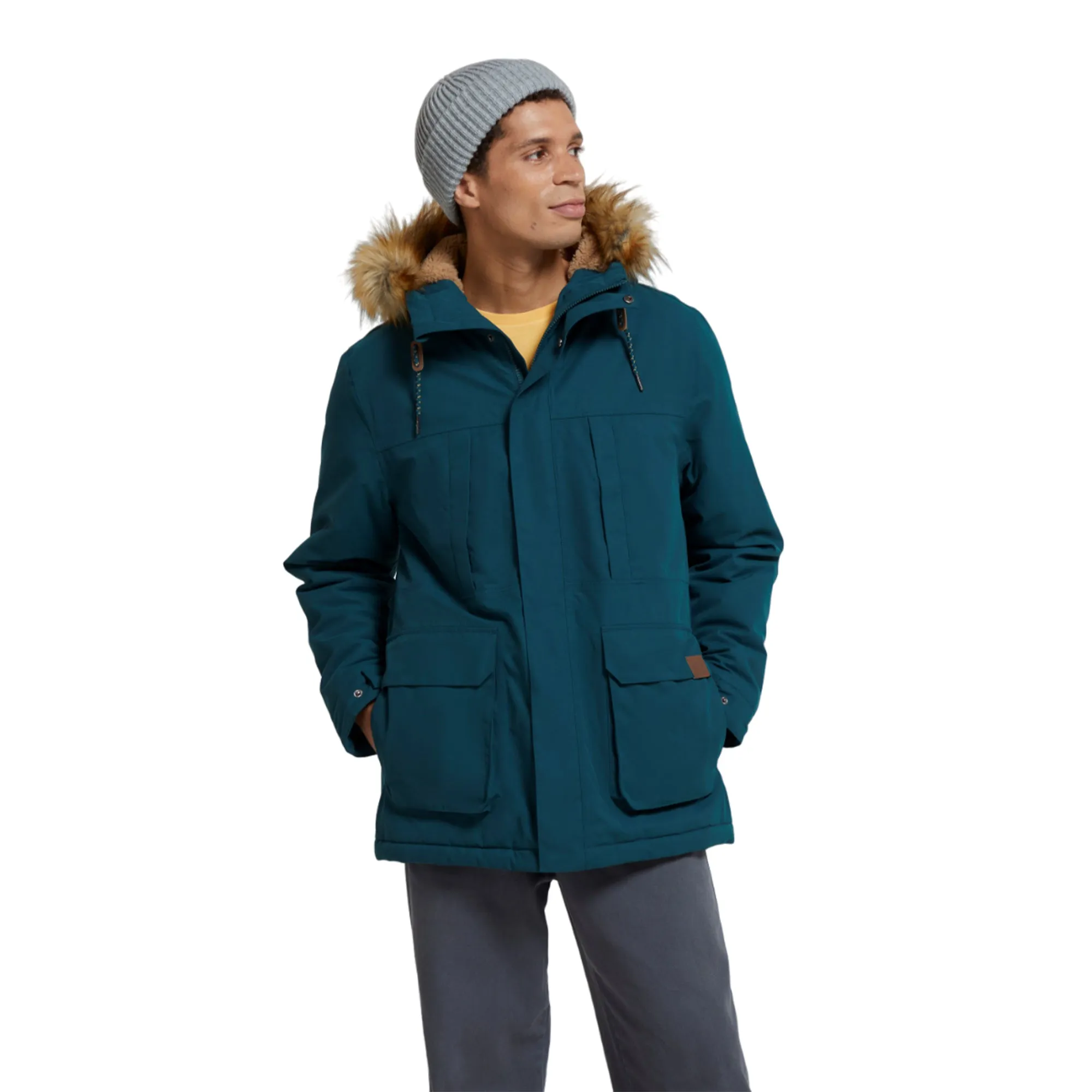 Animal Mens Whitsand Sherpa Full Zip Jacket