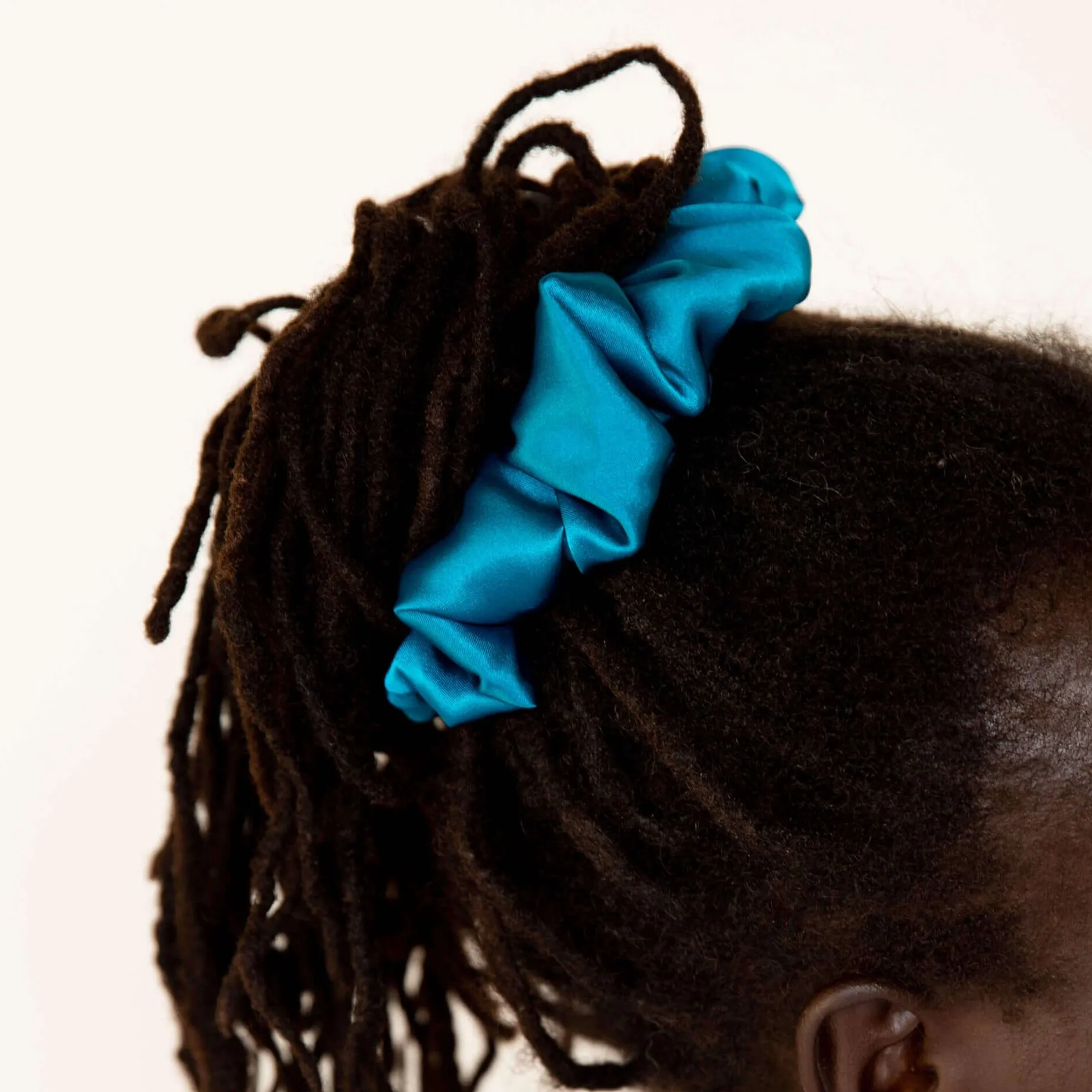 Aqua Velva Satin Scrunchie