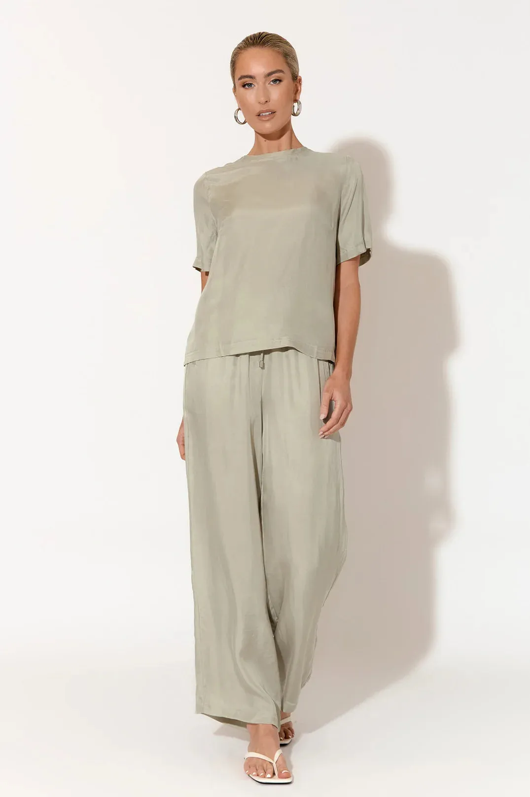 Arden Cupro Top Sage Green