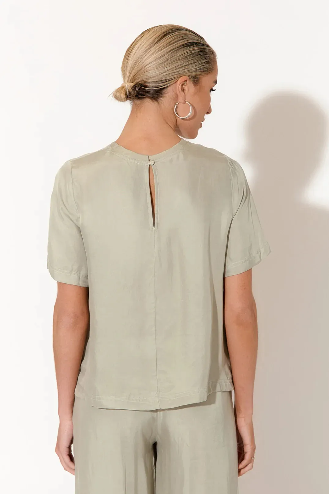 Arden Cupro Top Sage Green