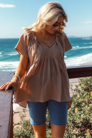 Ayla Top - Tan