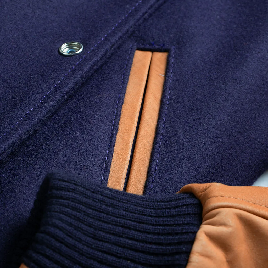 BAKER MOUNT VARSITY JACKET - NAVY
