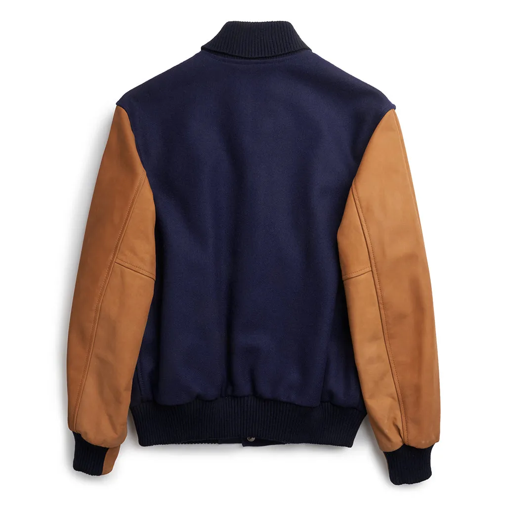 BAKER MOUNT VARSITY JACKET - NAVY