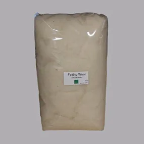 Bioland Organic Felting Wool, Natural White, 200g