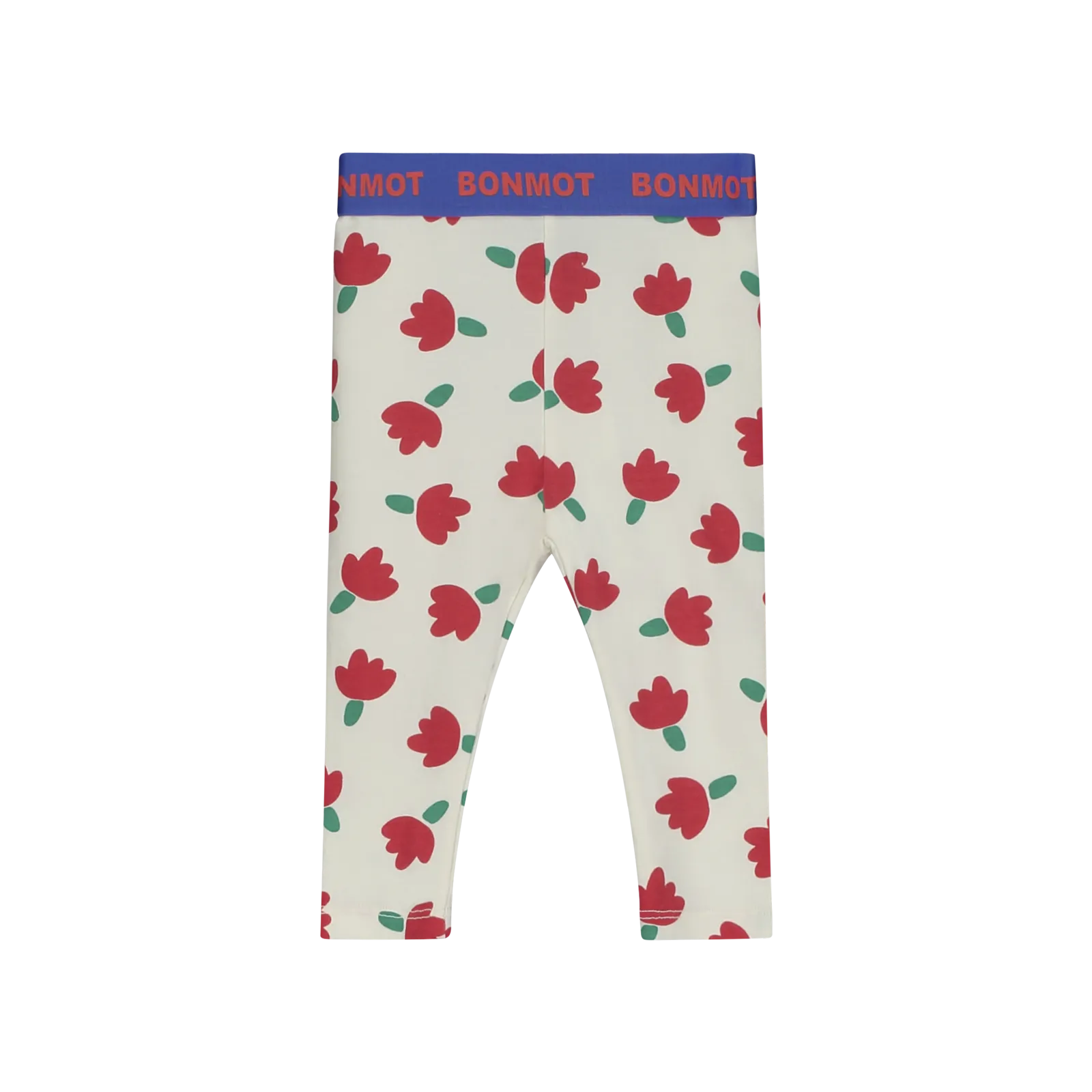 BONMONT IVORY ALLOVER FLOWER LEGGING SET