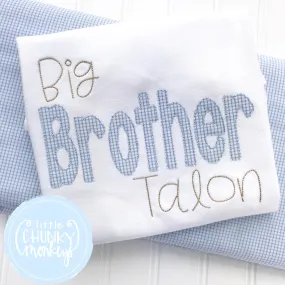 Boy Shirt - Big Brother Applique Shirt