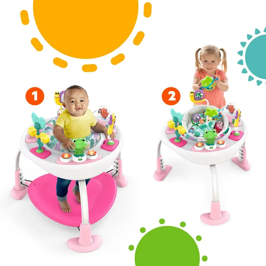 Bright Starts Bounce Bounce Baby 2-in-1 Activity Jumper & Table - Playful Palms