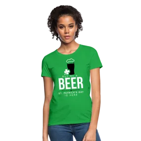 Buy Me A Beer St. Patrick's Day Is Here Women's T-Shirt