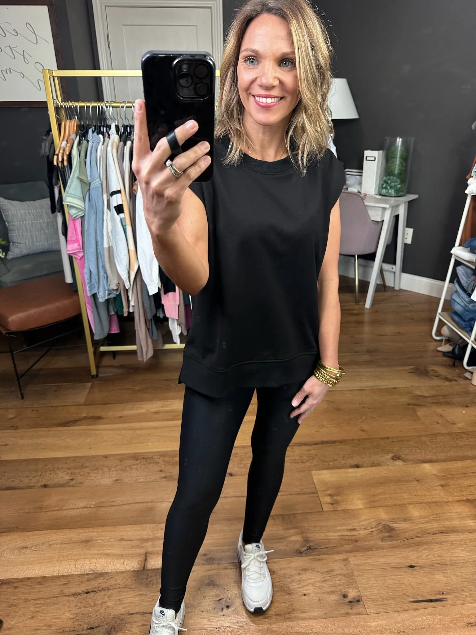 Call It Quits Cap Sleeve Crew Top - Multiple Options