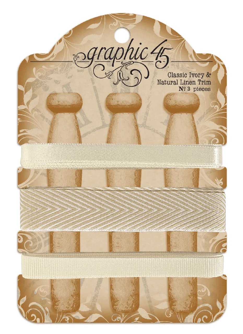 Classic Ivory & Natural Linen Trim