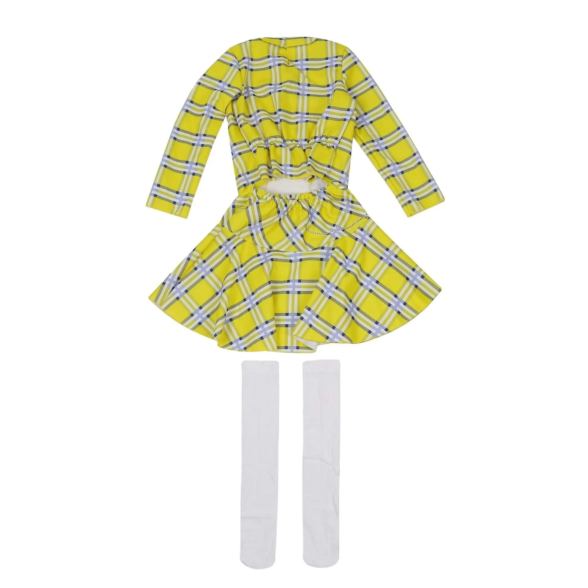 Clueless Cher Horowitz Girl Cosplay Costume School Uniform Suit Fancy Dress Halloween Outfit