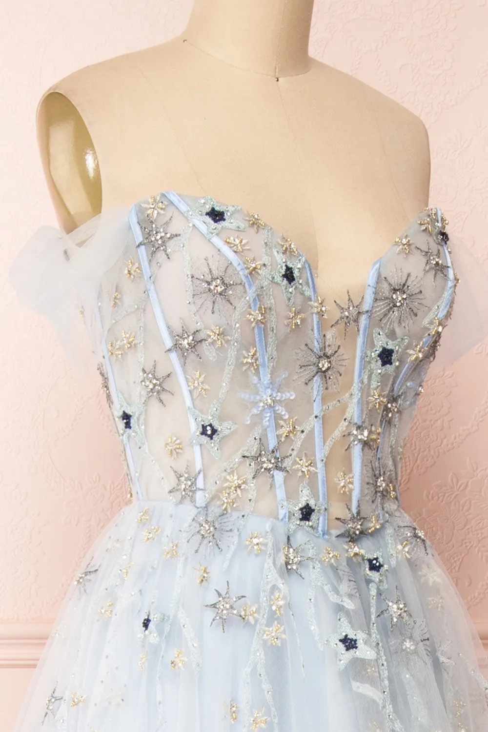 Cosima | Bustier Maxi Tulle A-Line Dress