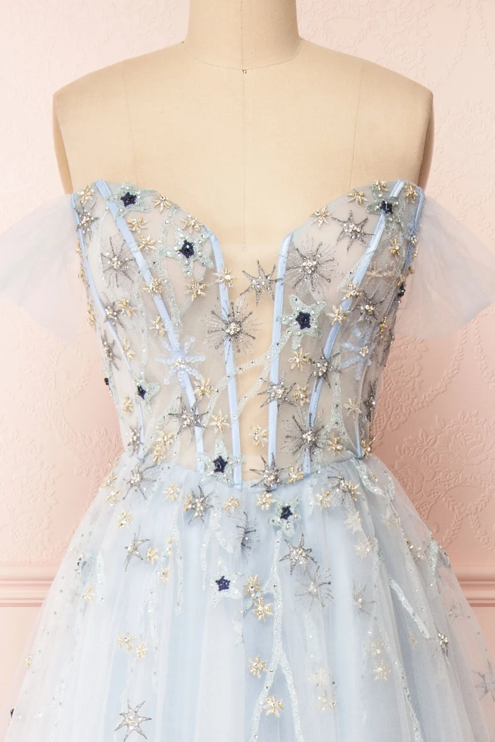 Cosima | Bustier Maxi Tulle A-Line Dress