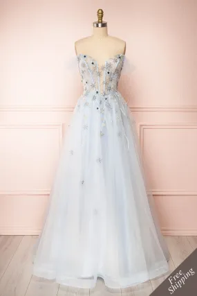 Cosima | Bustier Maxi Tulle A-Line Dress
