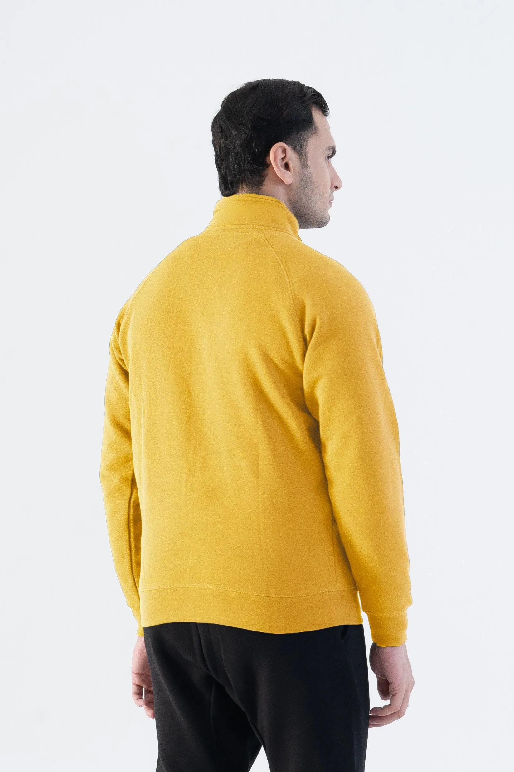 Cut Label Men's High Collar Fleece Minor Fault Zipper Jacket