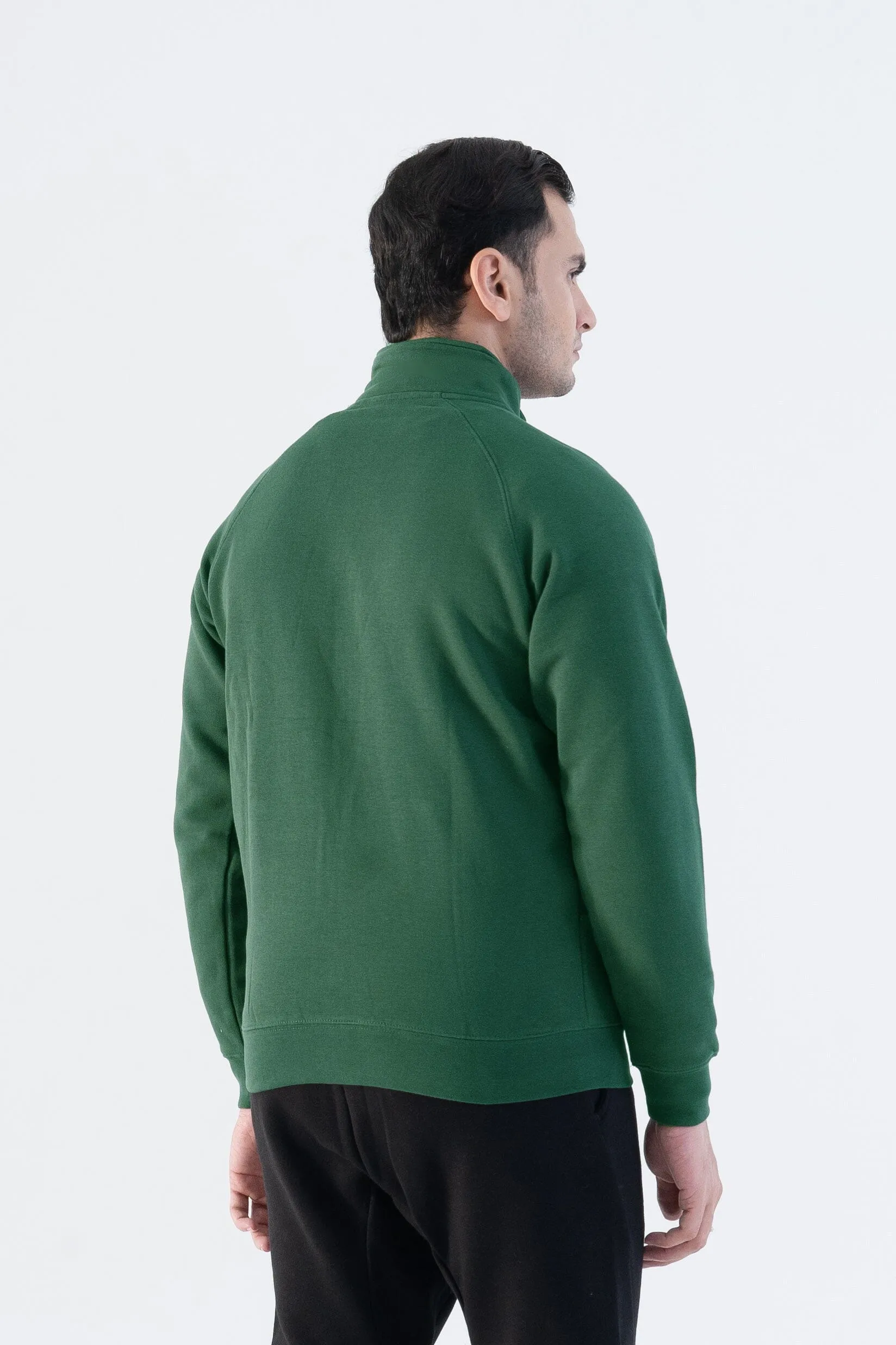 Cut Label Men's High Collar Fleece Minor Fault Zipper Jacket