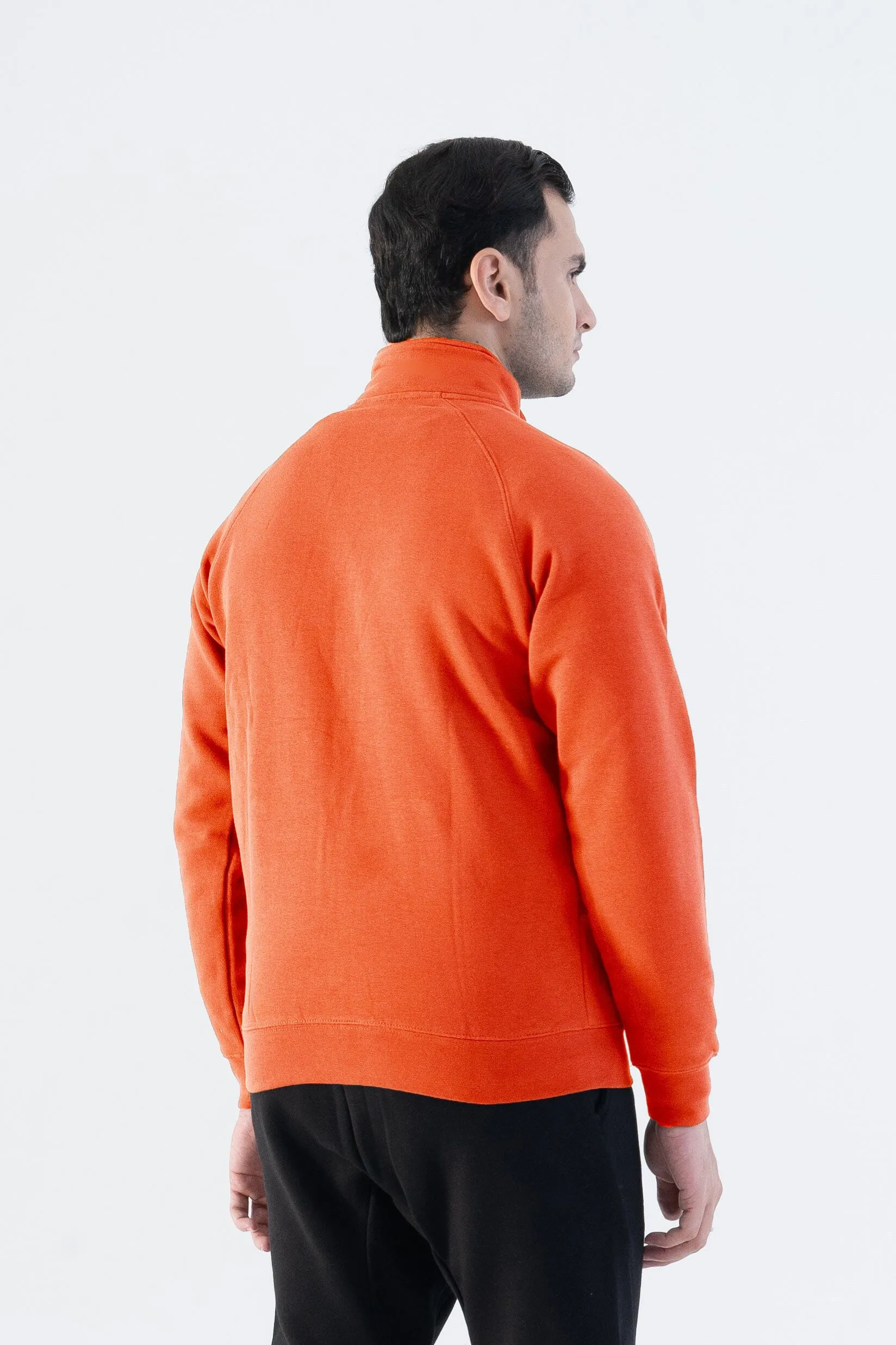 Cut Label Men's High Collar Fleece Minor Fault Zipper Jacket