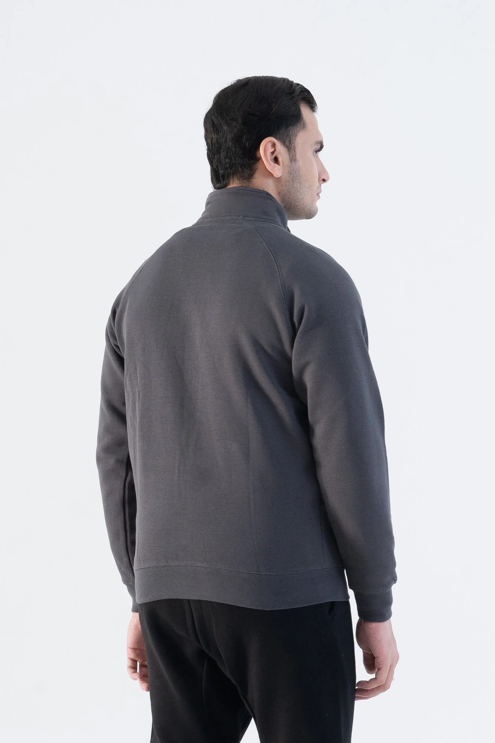 Cut Label Men's High Collar Fleece Minor Fault Zipper Jacket