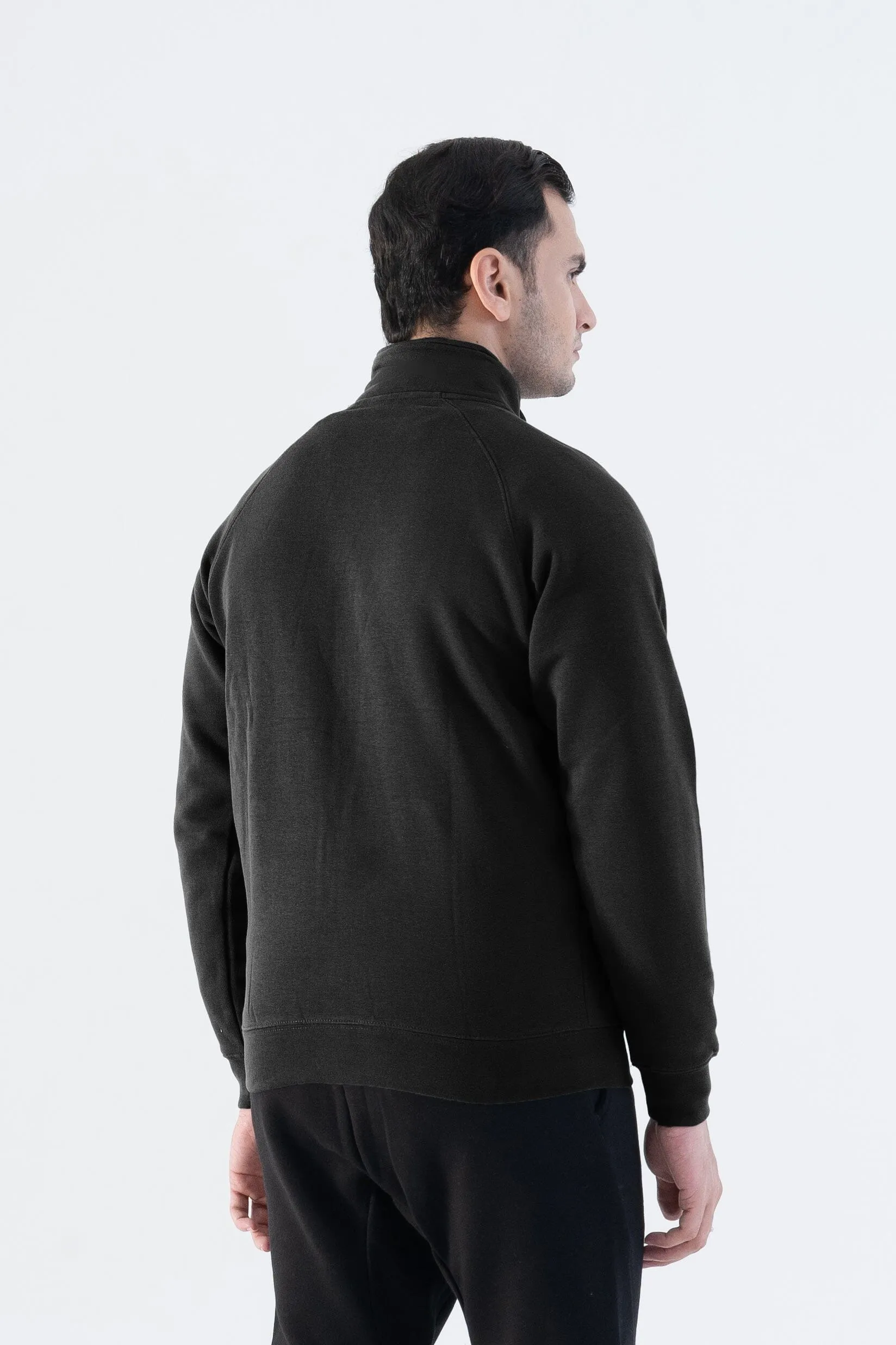 Cut Label Men's High Collar Fleece Minor Fault Zipper Jacket