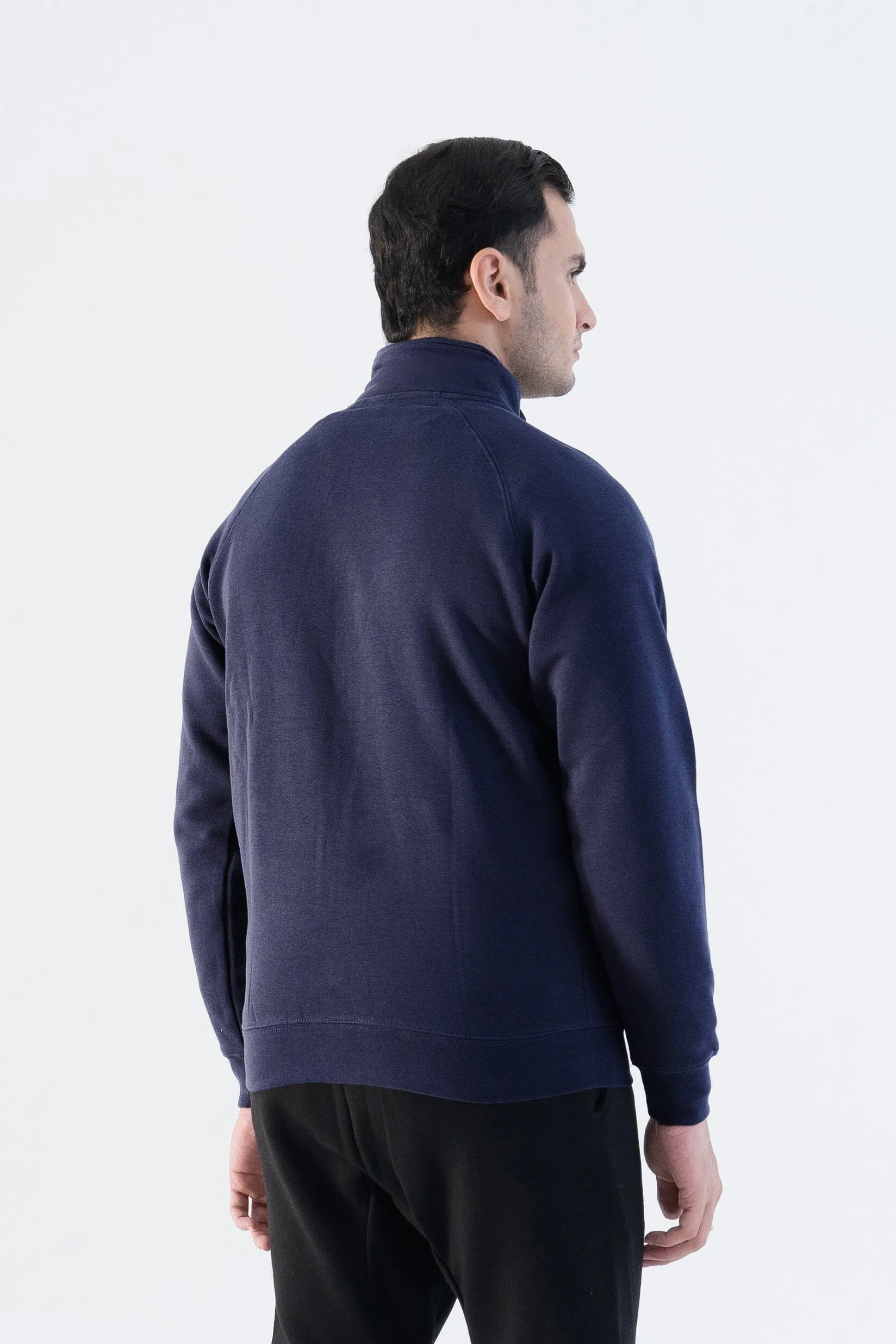 Cut Label Men's High Collar Fleece Minor Fault Zipper Jacket