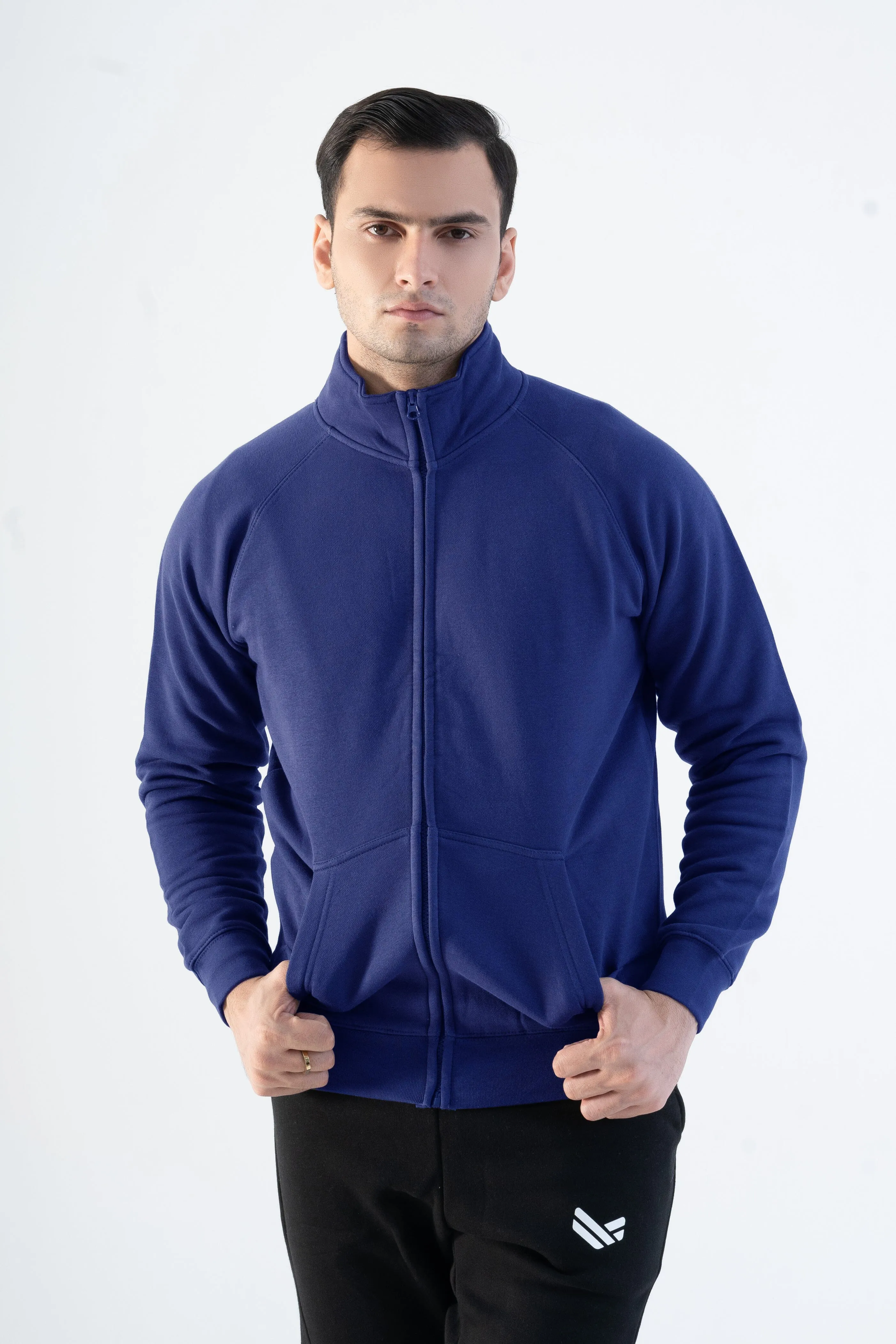 Cut Label Men's High Collar Fleece Minor Fault Zipper Jacket