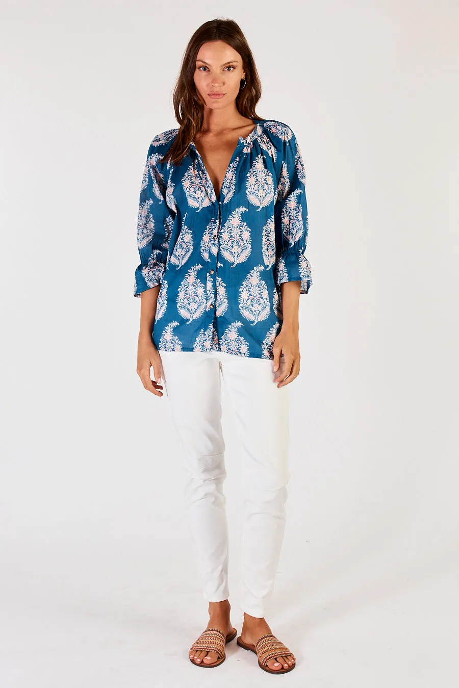Detroit Top Indigo