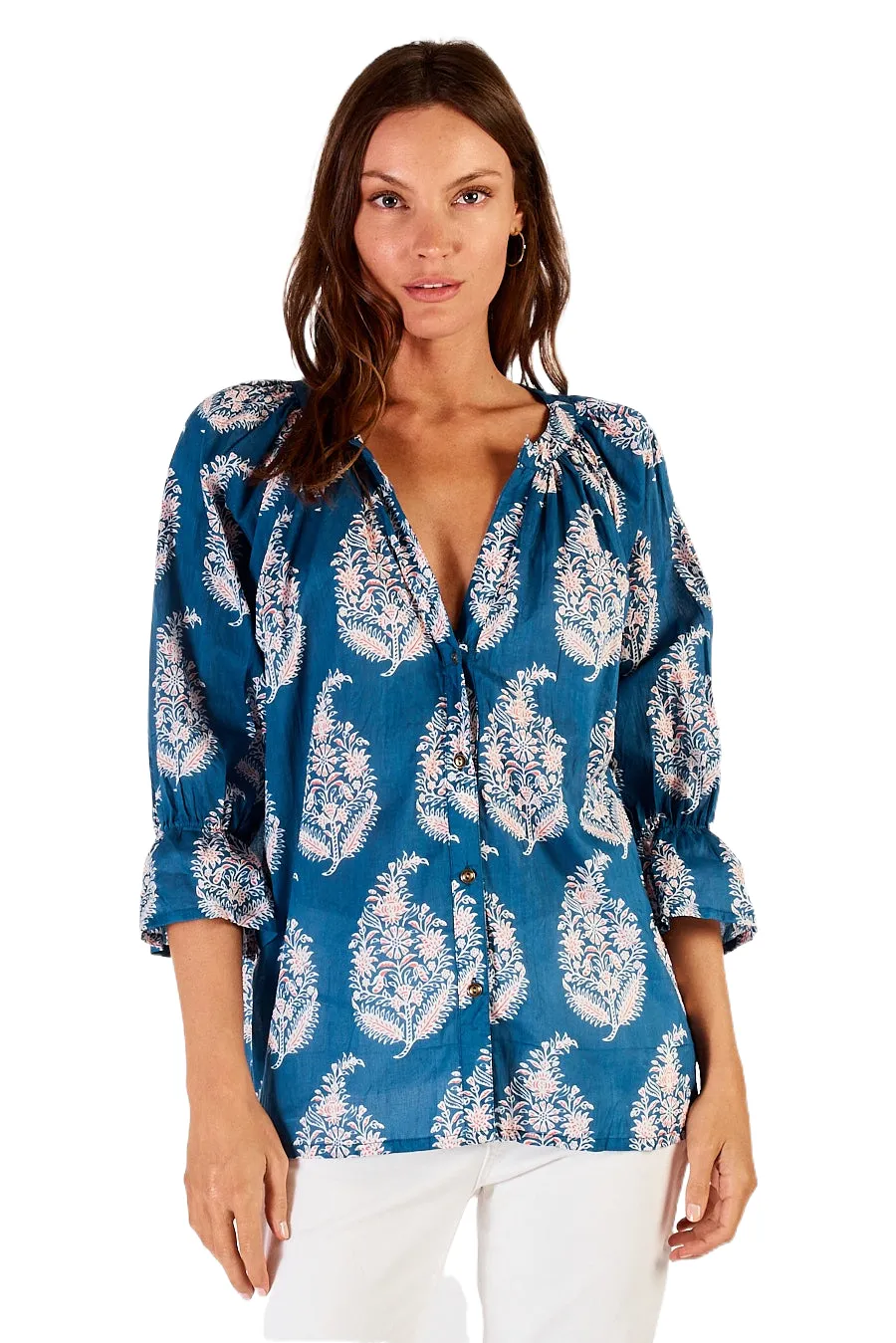 Detroit Top Indigo