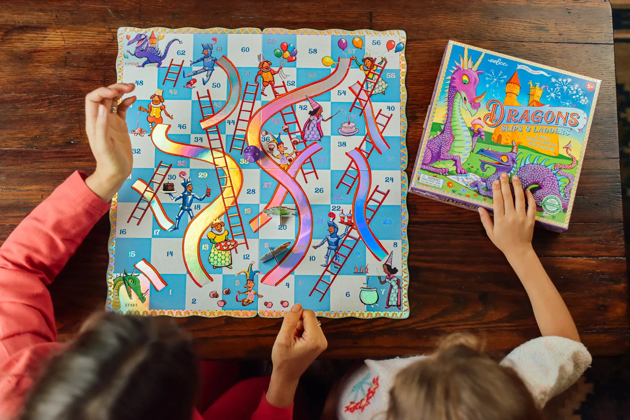 Dragon Slips and Ladders Board Game