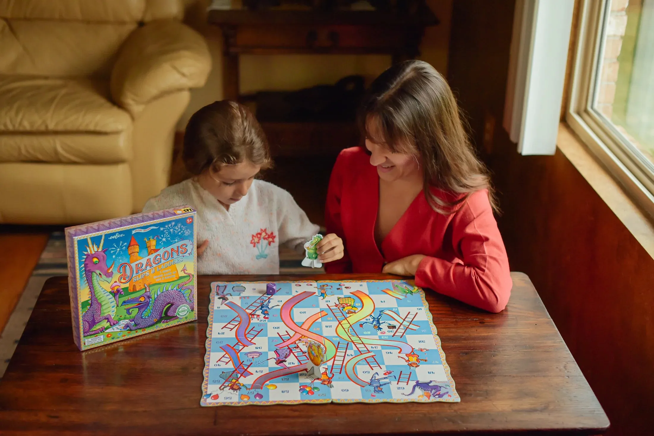 Dragon Slips and Ladders Board Game