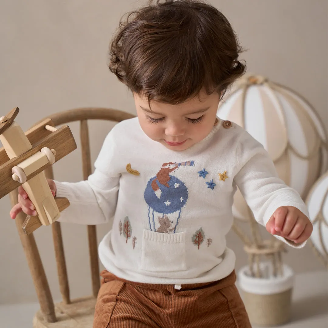 Elegant Baby Knit Pullover & Corduroy Pants Set ~ Magical Adventure