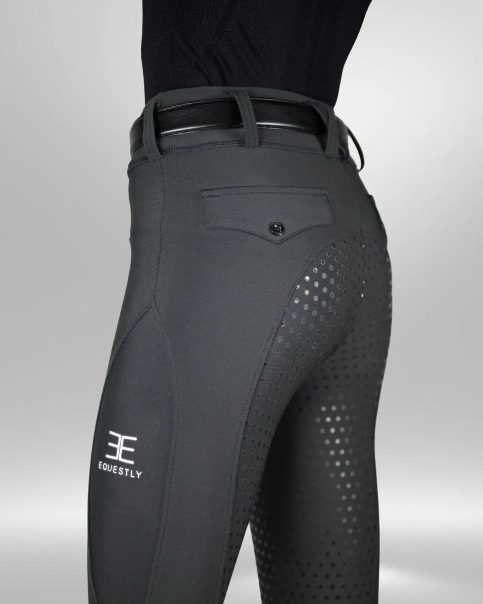 Equestly- Lux GripTEQ Riding Pants FS (Slate)