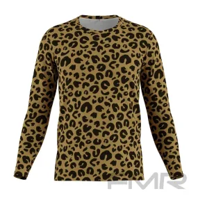 FMR Men's Leopard Print Long Sleeve Shirt