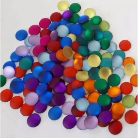 Frosted Sparkling Gem Stones 120pcs