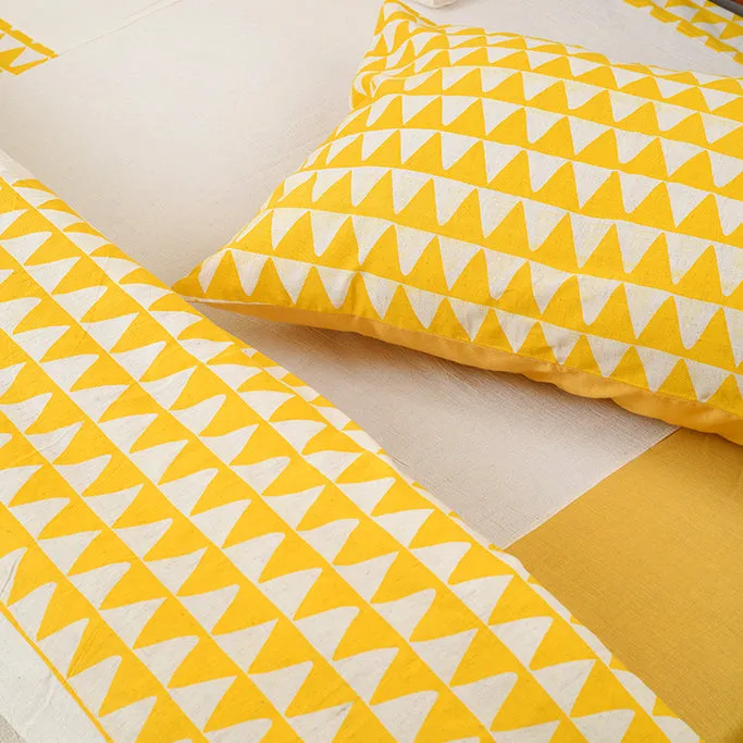 Geometric Pattern  Bedspread (Pack of 4 Pieces)