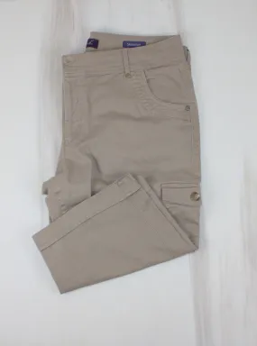 GLORIA VANDERBUILT TAN CAPRIS LADIES SIZE 16P PRE-LOVED