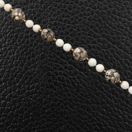 Gold & Ivory Monkey Estate Necklace
