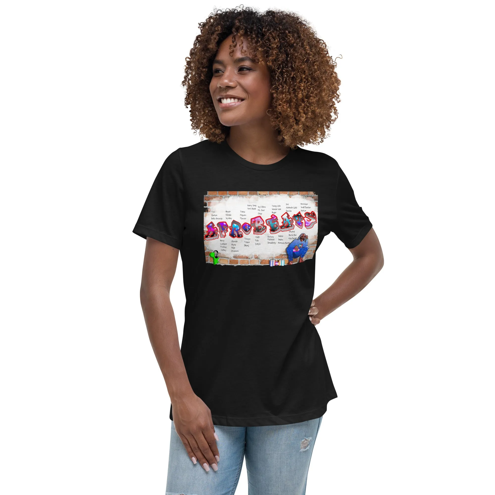 Graffiti Afrobeats Women's graphic t-shirt