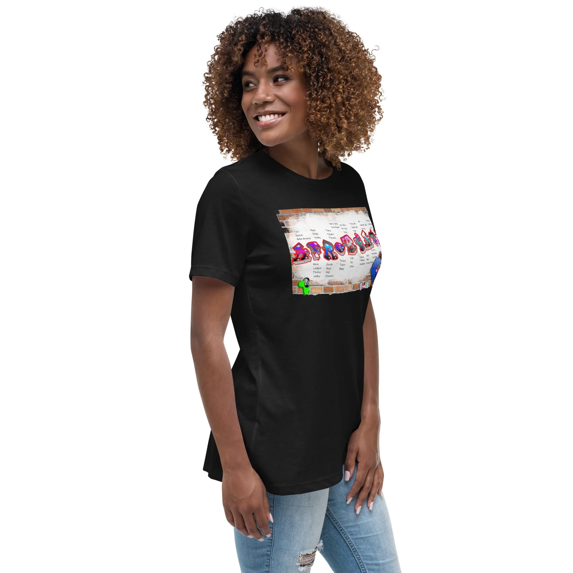 Graffiti Afrobeats Women's graphic t-shirt