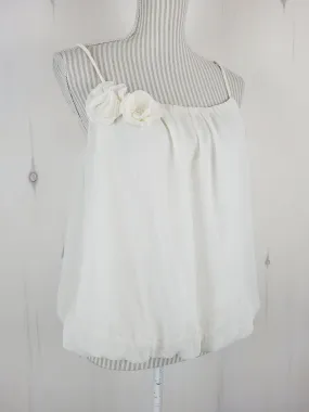 H&M IVORY BUBBLE TOP LADIES SIZE 6 PRE-LOVED