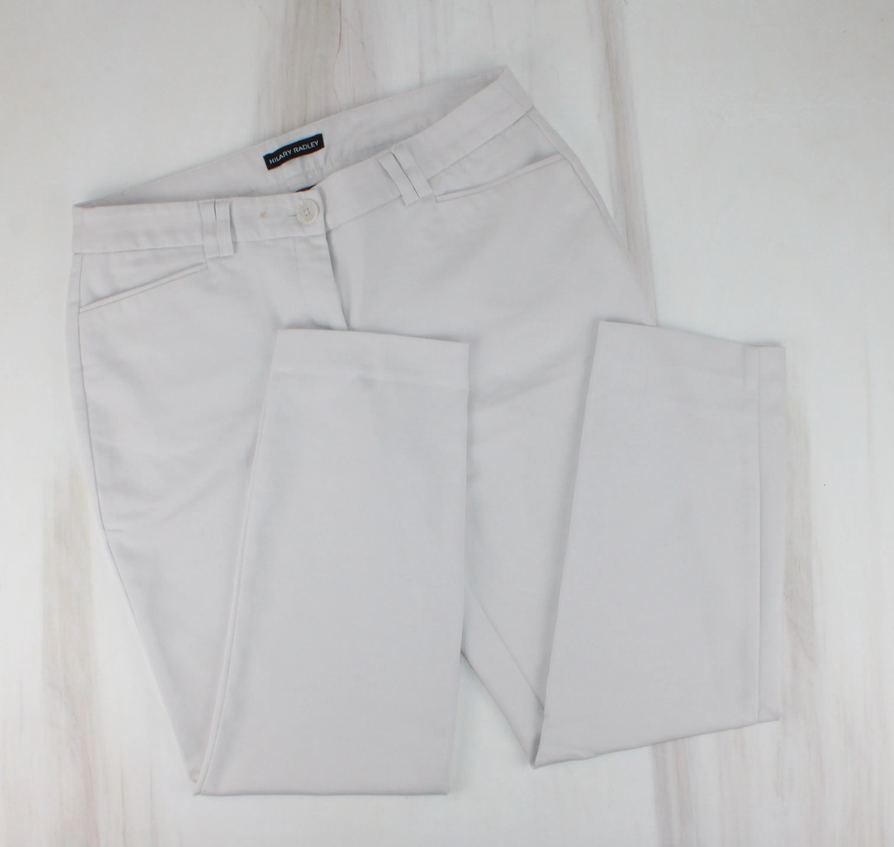 HILARY RADLEY LIGHT IVORY PANT LADIES SIZE 6 PRE-LOVED
