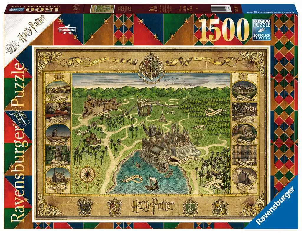 Hogwarts Map  1500 pc Puzzle